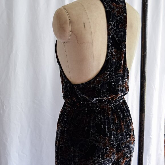 Sonia Rykiel AW 2015 Simona Velvet Dark Floral Jumpsuit - Picture 9 of 12